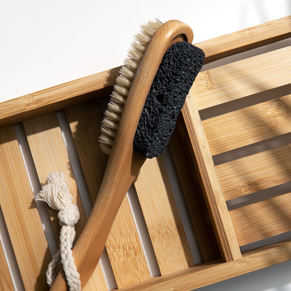 SoEco Nail & Pedicure Brush With Lava Pumpic Stone