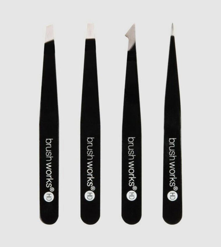 مجموعة ملاقط BRUSHWORKS باللون الأسود