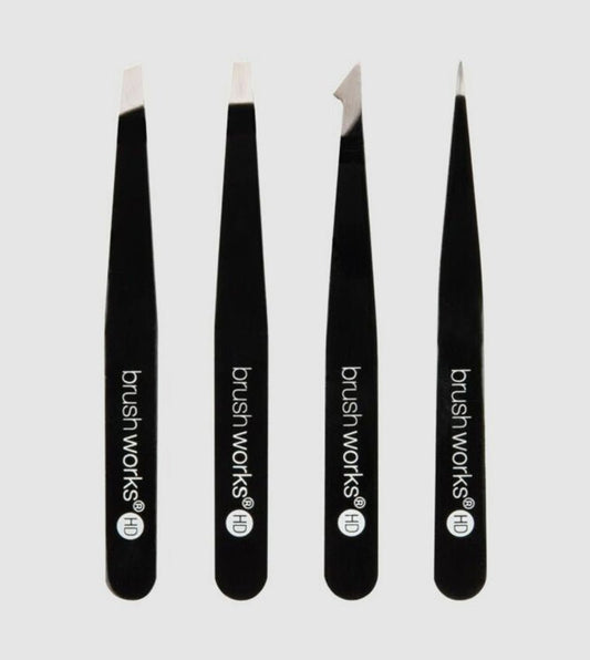 مجموعة ملاقط BRUSHWORKS باللون الأسود