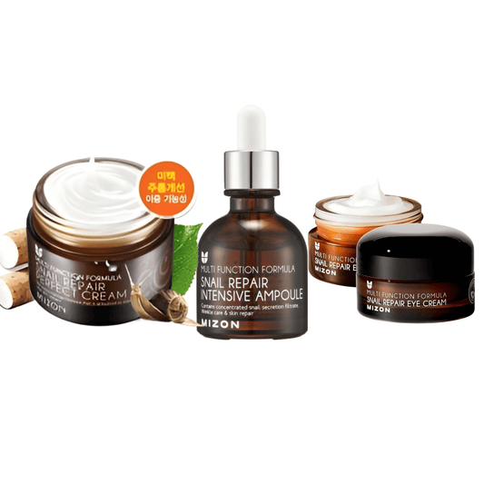 Mizon snail intensive  serum & snail eye cream & snail repair perfect cream-set