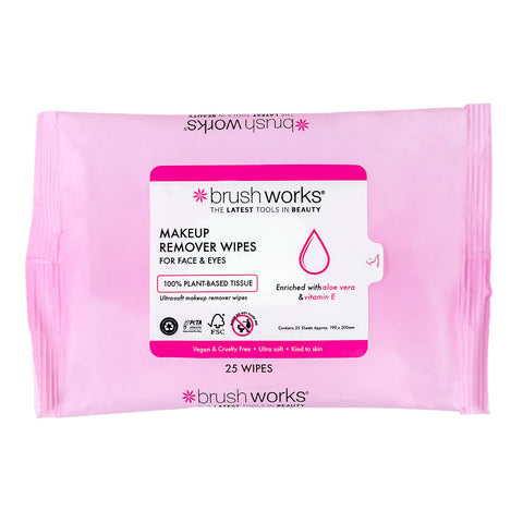 Brushworks Makeup Remover Wips-25 wips