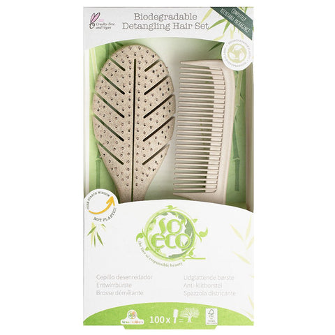 SoEco Detangling Leaf Hair Set