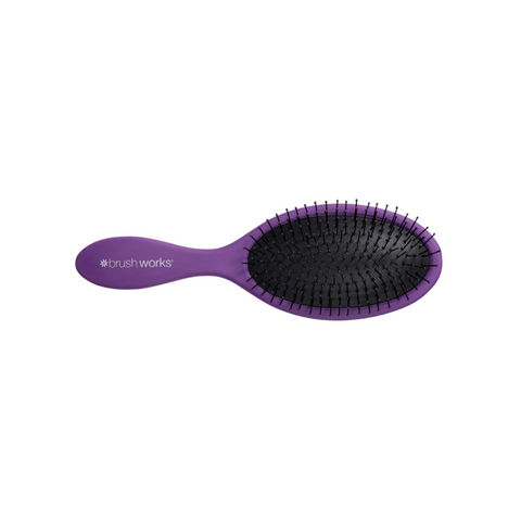 Copy of Brushworks Oval Detangling Hair Brush-Purple