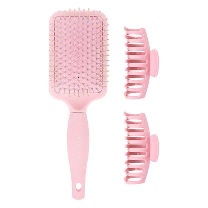 Brushworks Paddle Brush & Claw Clips Set