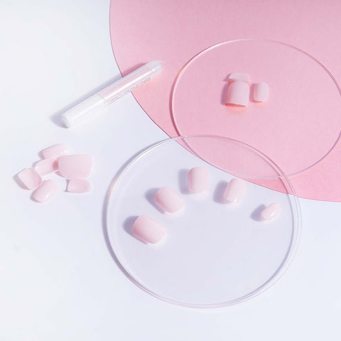 HQ Square Baby Pink Acrylic Nails