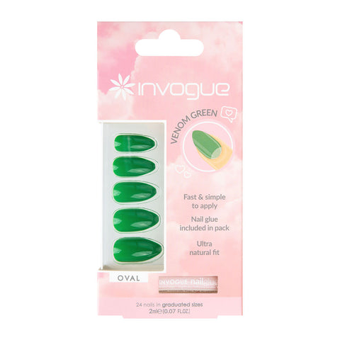 Invogue Green  Acrylic Nails