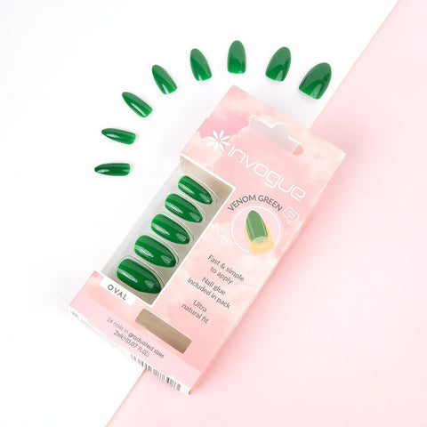 Invogue Green  Acrylic Nails