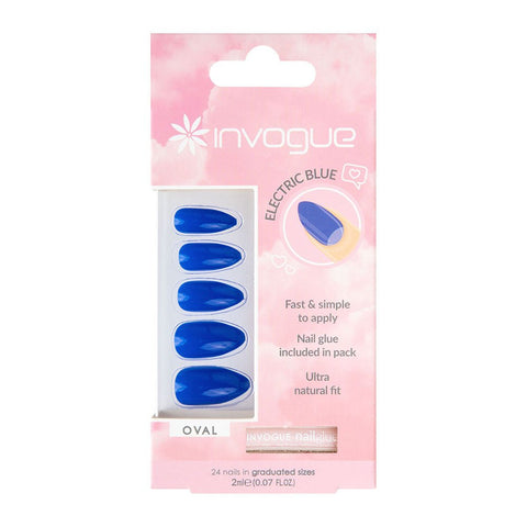 Invogue Blue Acrylic Nails