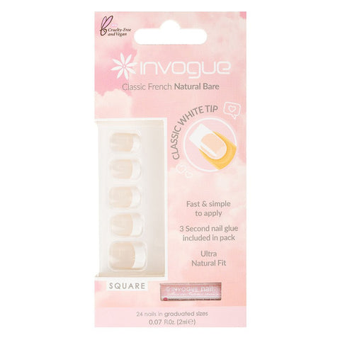 Invogue Bare Square Acrylic Nails