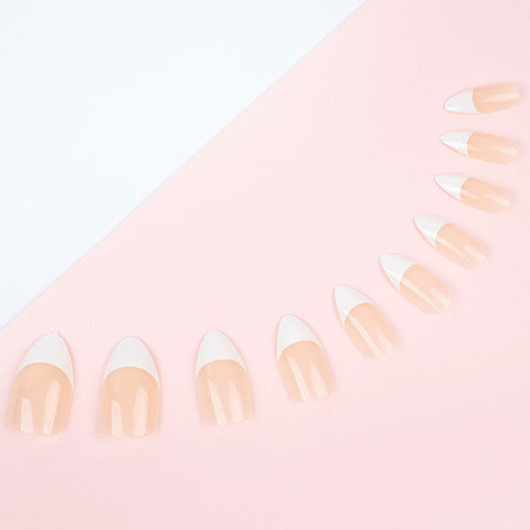 Invogue Pink Oval Acrylic Nails