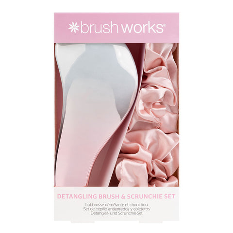 Brushworks Professional Hair Brush With Scrunchie