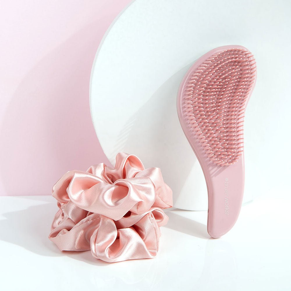 Brushworks Professional Hair Brush With Scrunchie