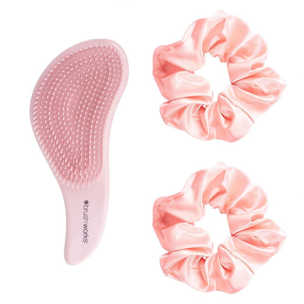 Brushworks Professional Hair Brush With Scrunchie
