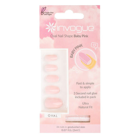 Invogue Baby Pink Acrylic Nails