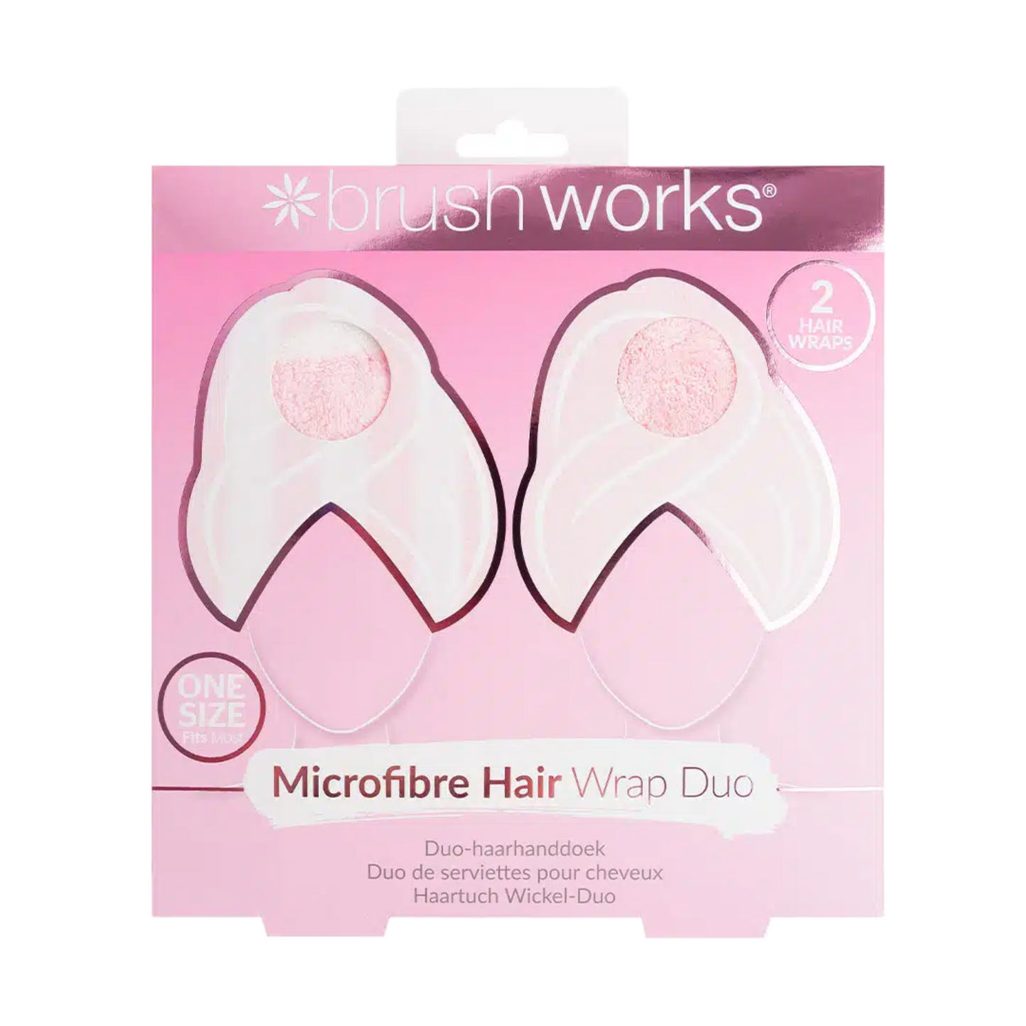 Brushworks Hair Towel Wrap – Duo