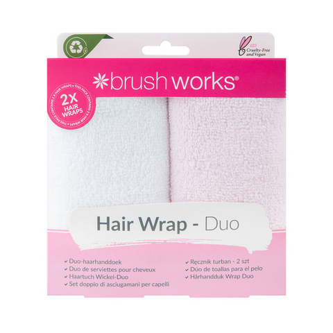 Brushworks Hair Towel Wrap – Duo
