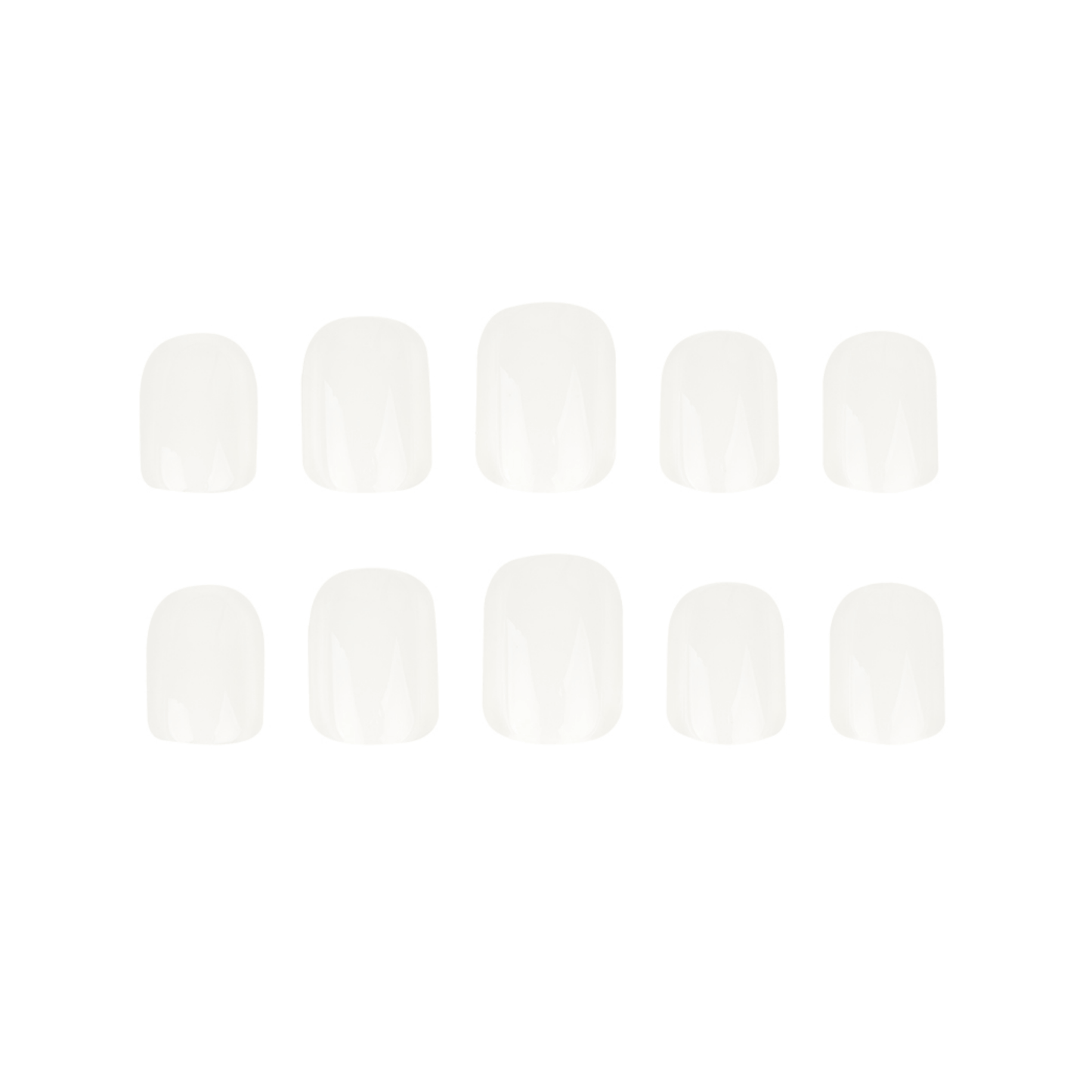 اظافر اكريليك ابيض سكوير اتش كيو