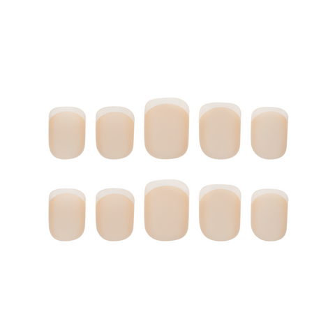 HQ Square French Acrylic Nails