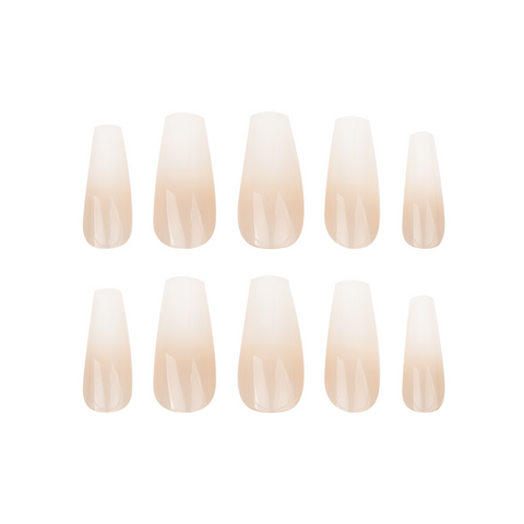 HQ Long Coffin Ombre Acrylic Nails