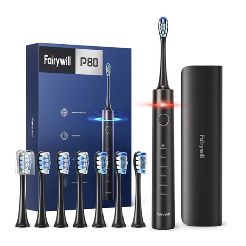 Fairywill P80 Electric Tooth Brush( black)
