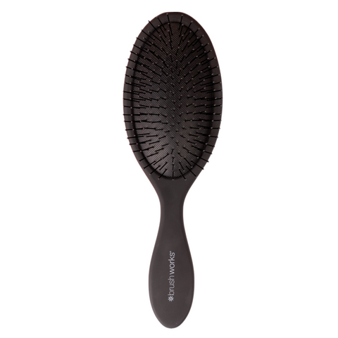 Brushworks Oval Detangling Hair Brush-Black