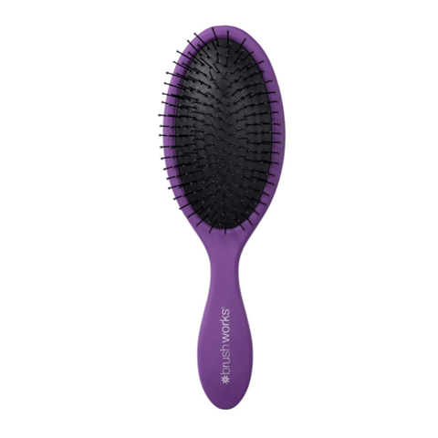 Copy of Brushworks Oval Detangling Hair Brush-Purple