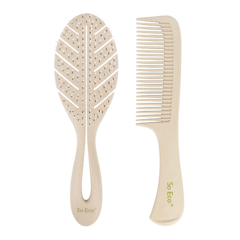 SoEco Detangling Leaf Hair Set