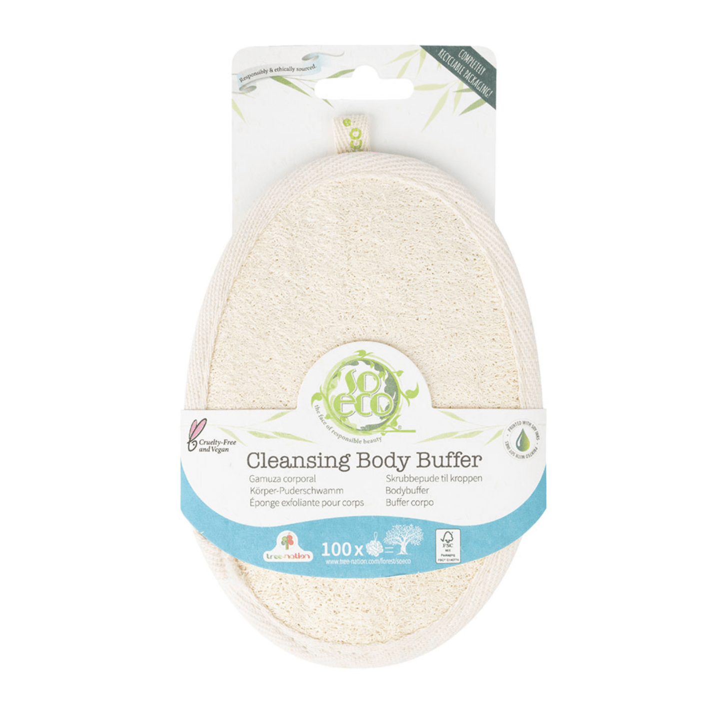 SoEco Bath & Body Scrub  Body Sponge