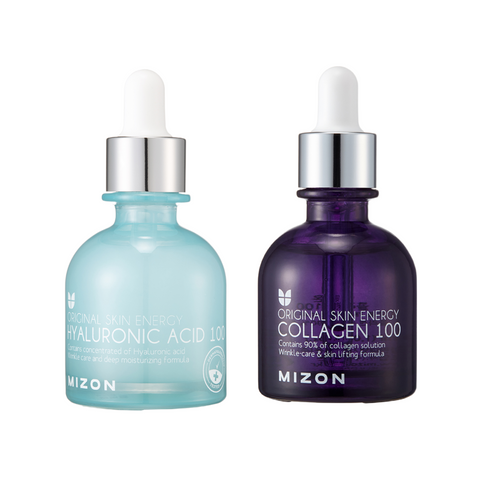 Mizon Face Lifting Set (Hyaluronic+Collagen serum)