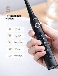 Fairywill Dual Pack D7 Electric Tooth Brush(white & black)