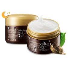 Mizon Snail Sleeping Face mask cream