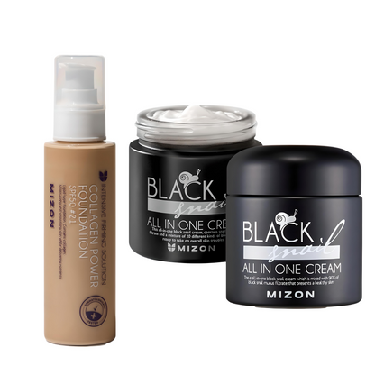 مجموعة نضارة وتصحيح عيوب البشرة بالكولاجين والحلزون 